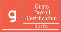 Gusto Payroll Certified Badge – Expertise in Payroll Setup and Management Services